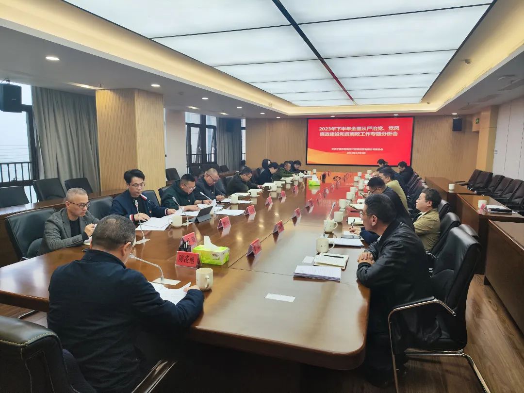 宁德市云顶集团公司召开2023年下半年周全从严治党、党风廉政建设和反糜烂事情专题剖析会